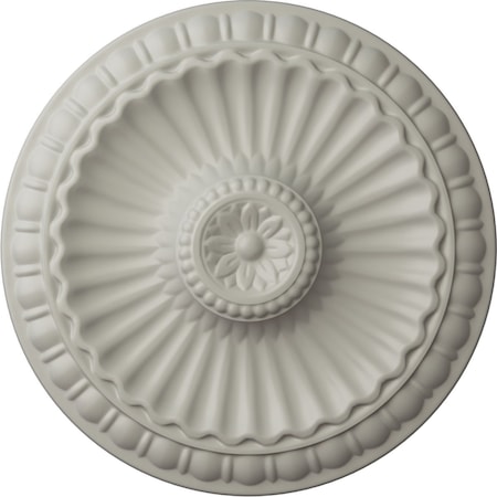 Ekena Millwork Linus Ceiling Medallion, Hand-Painted Pot of Cream, 11 1/4"OD x 1 1/8"P CM11LIPCF